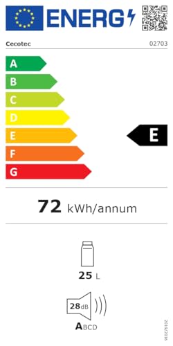 Mininevera Cecotec Bahamas Pat 1 – 25L, Función Frío/Calor, 12V/220V, para Coche y Caravana