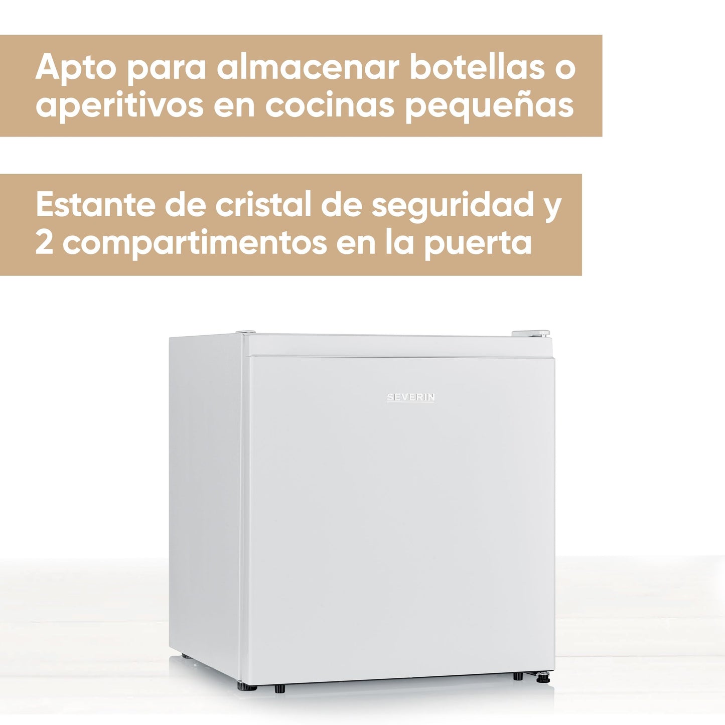 Mininevera SEVERIN 45L con Compartimento de Baja Temperatura – Bajo Consumo y Puerta Reversible