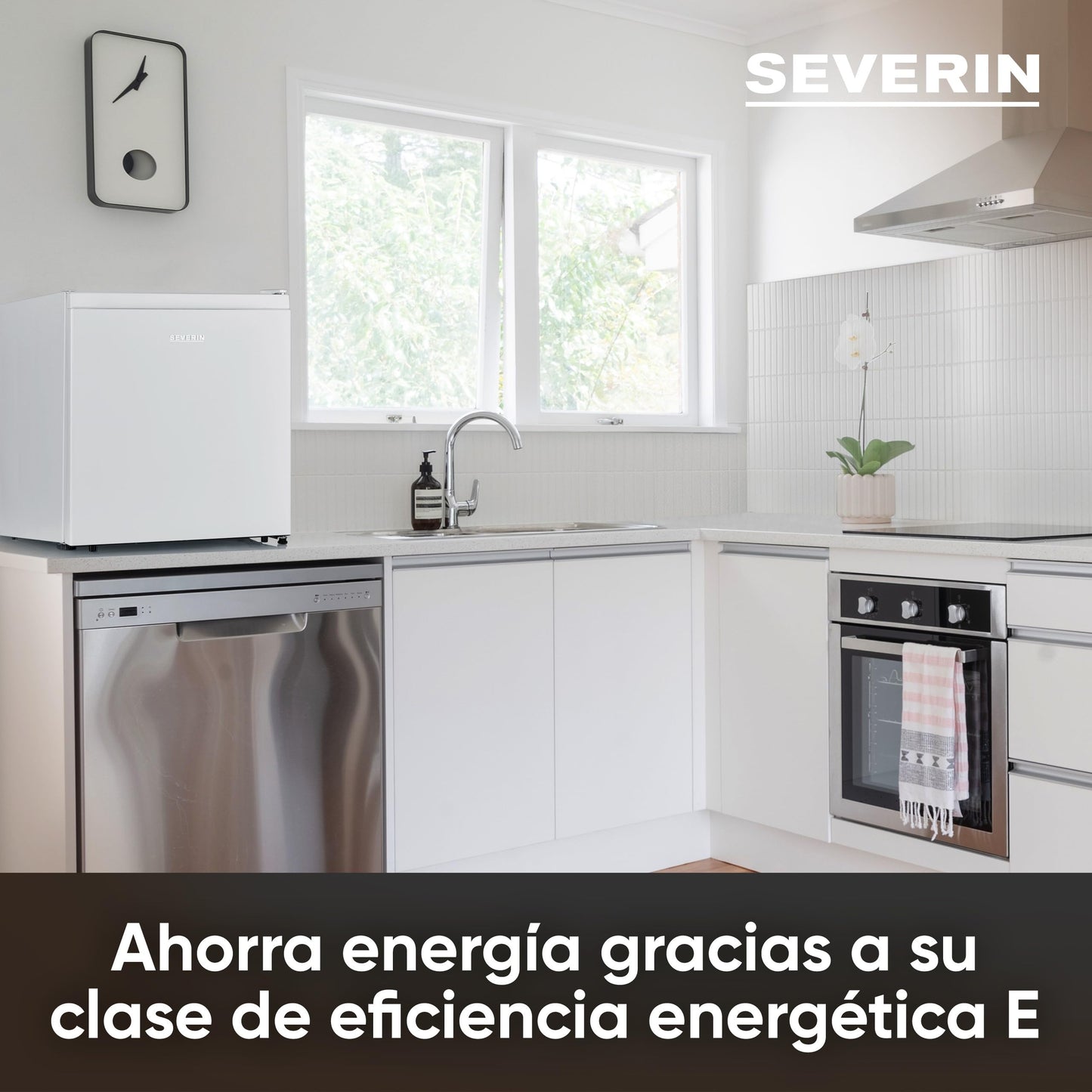 Mininevera SEVERIN 45L con Compartimento de Baja Temperatura – Bajo Consumo y Puerta Reversible