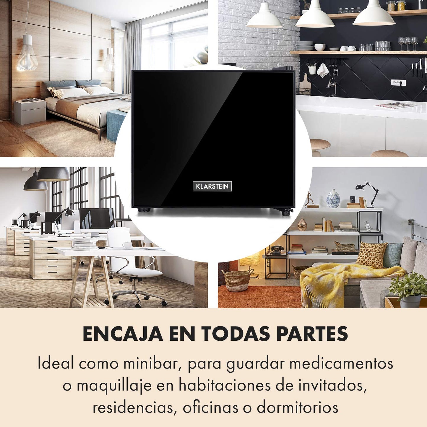 Mininevera Klarstein Frosty 10L – Compacta, Silenciosa y de Bajo Consumo Energético