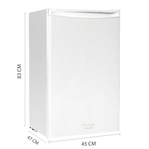 Frigorífico Cecotec Bolero CoolMarket TT – Mini Nevera 90L con Puerta Reversible y Control de Temperatura, Blanco