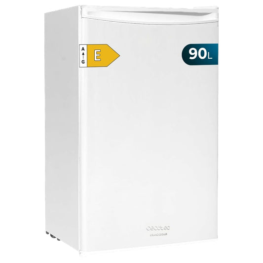 Frigorífico Cecotec Bolero CoolMarket TT – Mini Nevera 90L con Puerta Reversible y Control de Temperatura, Blanco