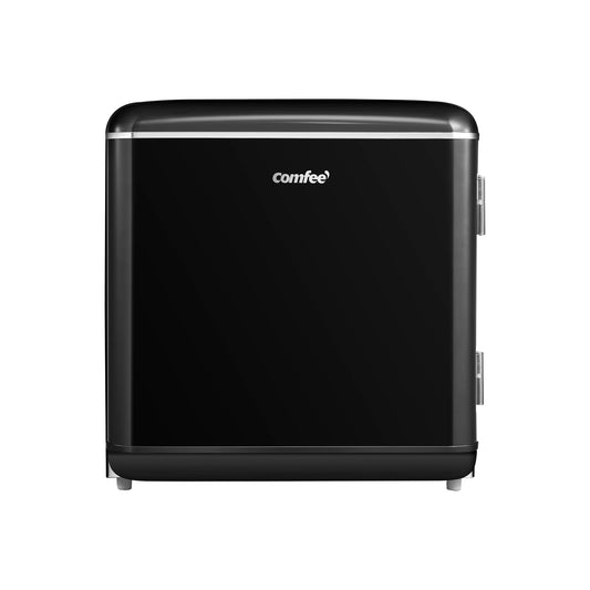 Frigorífico Retro Comfee' RCD50BL2EURT(E) – Mini Bar 47L con Compartimento Enfriador y Control Mecánico, Negro