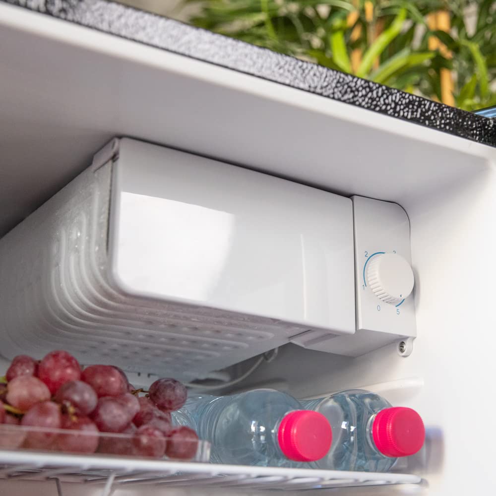 Frigorífico Cecotec GrandCooler 20000 – Mini Bar 46L Silencioso con Compartimento Congelador y Puerta Reversible, Negro