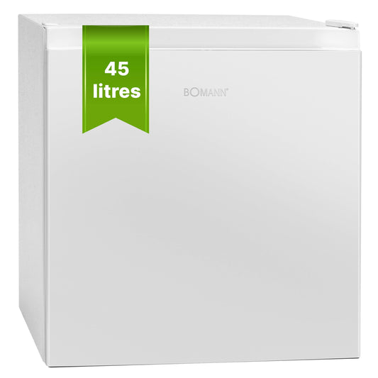 Mini Frigorífico 45 L con Congelador – Silencioso, Puerta Reversible, Control de Temperatura, Blanco