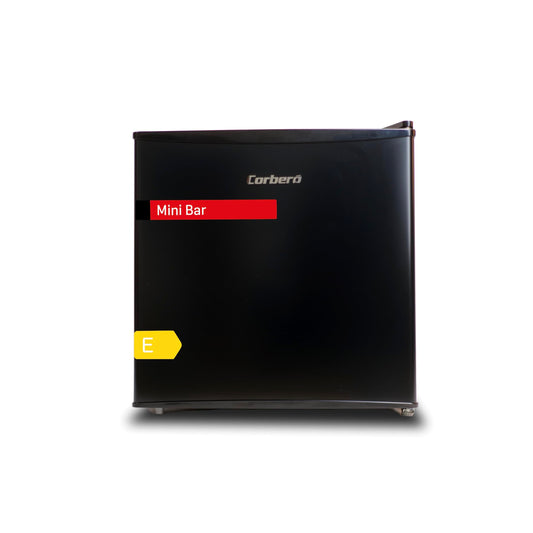 Frigorífico Corberó CFMMB44BL – Mini Bar 43L con Puerta Reversible, Patas Niveladoras y Control Mecánico, Negro