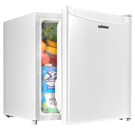 Mini Nevera Upstreman 46L – Compacta, Silenciosa, Bajo Consumo, 5 Niveles de Temperatura, Puerta Reversible, Blanca