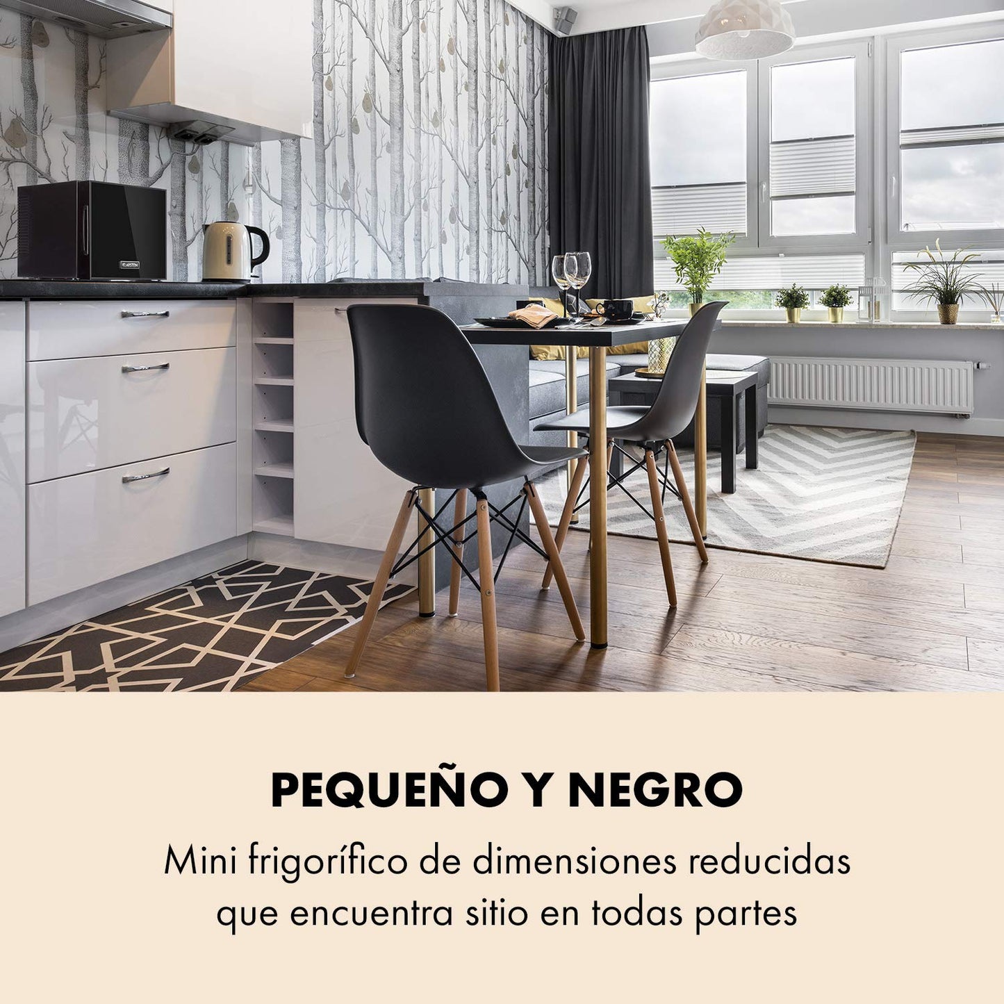 Mininevera Klarstein Frosty 10L – Compacta, Silenciosa y de Bajo Consumo Energético